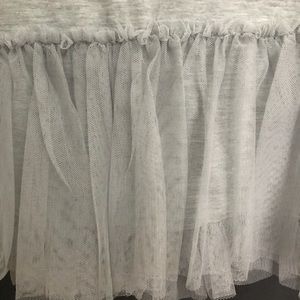 Heather grey tutu slip